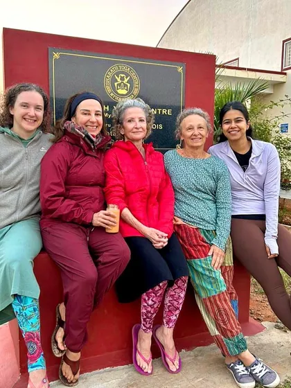 A photo with fellow assistants at the Sharath Yoga Centre in Mysore. It's a blessing to learn and assist under my teacher's guidance, and I bring that experience back to my own shala.