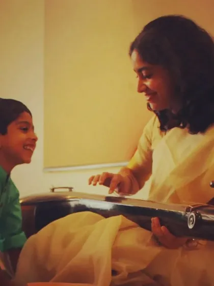 A quiet moment of connection between a teacher and a student is where the real magic happens. I love sharing the stories and sounds of the Veena, watching a child's face light up as they learn to create their own music.