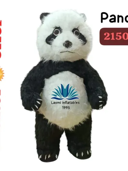This Panda mascot costume is another popular choice, made with high-quality black and white fur. It's a go-to option for wildlife themes, brand activations, and children's parties.