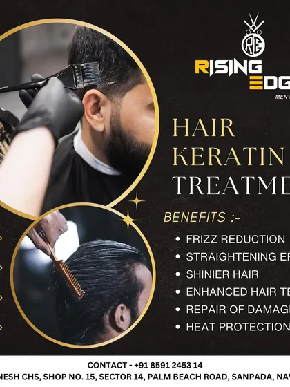 My keratin hair treatment offers more than just straightening. It reduces frizz, adds shine, repairs damage, and protects your hair from heat, leaving it healthier and easier to manage.