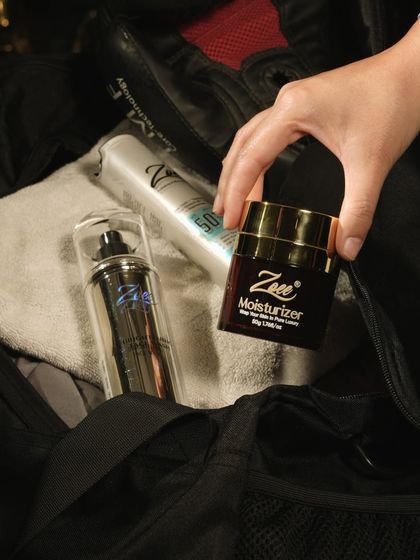 The ultimate power duo for flawless skin: moisturizer and SPF. I never leave home without them, and neither should you. Keep them in your bag to glow wherever you go.