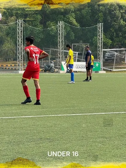 An action shot from our friendly against RFYC, one of the strongest youth setups in Mumbai.