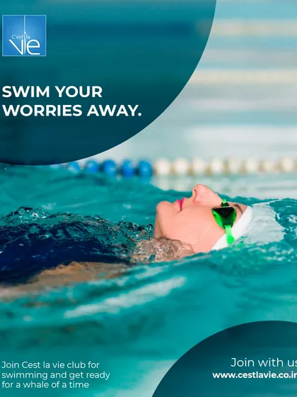 Let the gentle resistance and quiet of the water help you swim your worries away. A session of backstroke is the perfect way to clear your head and find your center.