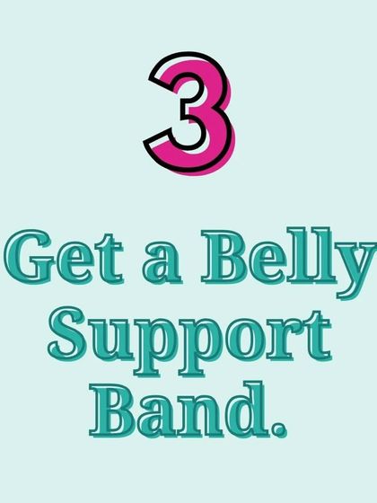 A belly support band can be a great tool for managing discomfort. It provides gentle compression and support for your lower back and abdomen.