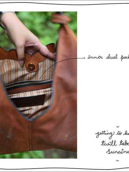 The inner dual pocket in the Sunaina provides secure, zippered storage within the large main compartment.