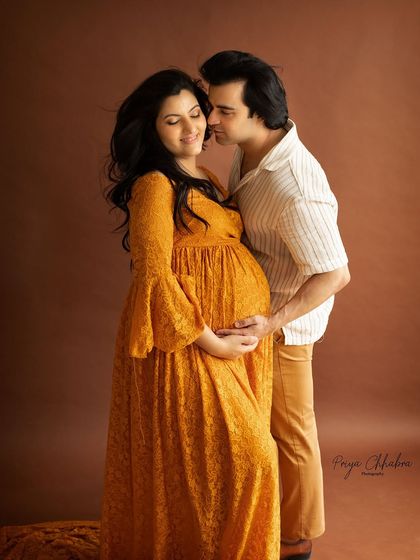 A sweet kiss and a gentle touch. These are the small, meaningful gestures that tell the biggest stories of love and anticipation.