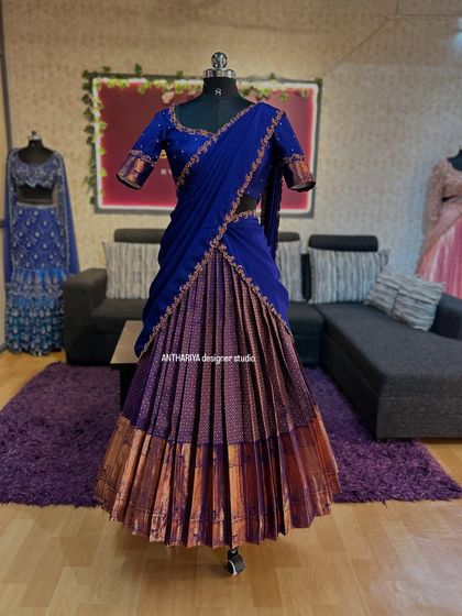 Anthariya by Nidhi Gowda - Custom Bridal & Occasion Wear Upcycled Kanjivaram Lehengas (Langa Voni) photo 29