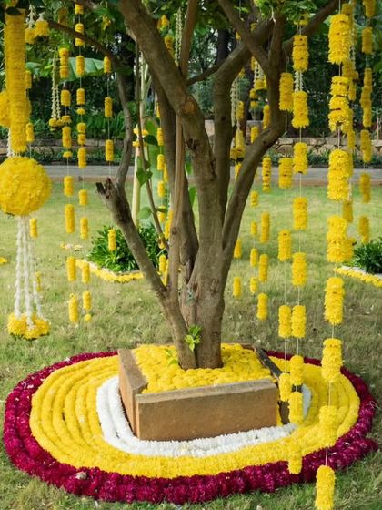 Nalesa by Geethanjali Santosh - Wedding Planning & Decoration Vibrant Haldi & Mehendi Functions photo 7