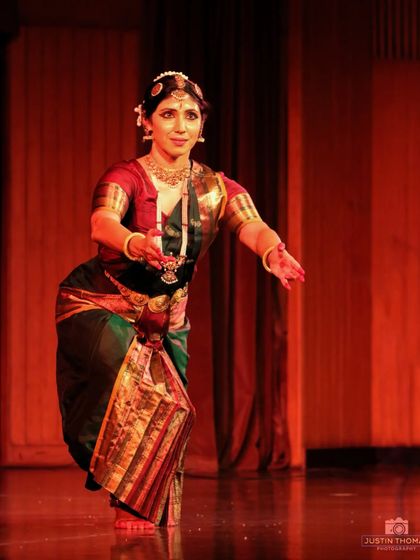 A welcoming gesture towards the audience. A performance is a shared experience, a dialogue between the artist and the viewer.