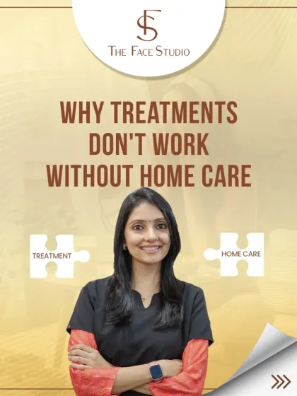 Many people wonder why their treatments don't seem to work. The answer is often the missing link between professional sessions and home care. I see them as two pieces of the same puzzle, both essential for achieving and maintaining your results.