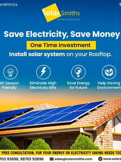 Save electricity, save money. My solar systems are an all-season-friendly, one-time investment that eliminates high electricity bills and helps the environment.