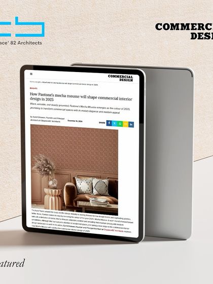 Our founder's insights were featured in Commercial Design, where he explored how Pantone’s Mocha Mousse is set to redefine commercial interiors with its grounding warmth and versatile appeal.