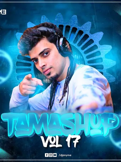 The cover for Tamashup Vol. 17. This volume features a distinct blue, gear-themed aesthetic, reflecting the mechanical and technical precision I put into my mashups.