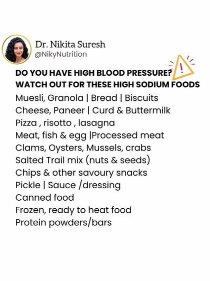 If you have high blood pressure, watch out for these hidden sources of sodium. Foods like bread, cheese, canned goods, and even some protein powders can be very high in salt.