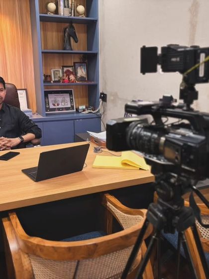 Behind the scenes during my interview with TV9 Bharatvarsh. I am explaining the legal reasoning behind my challenge to the 3-year practice rule for the lower judiciary.