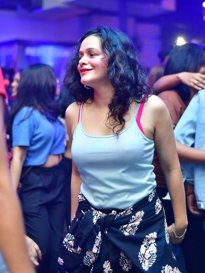 A candid shot from the dance floor at Hydra.