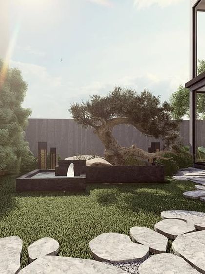 For this Asian-styled residence, we designed a Zen garden that seamlessly integrates with the interior. Using natural stones, a tranquil water feature, and a carefully placed bonsai tree, we created a space for contemplation and harmony with nature.