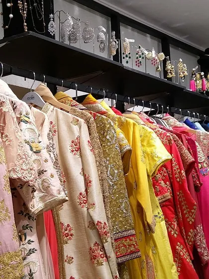 Our collection includes a wide array of colors and fabrics, from bright yellows and reds to elegant creams. Each piece is a genuine designer item waiting for you to discover.