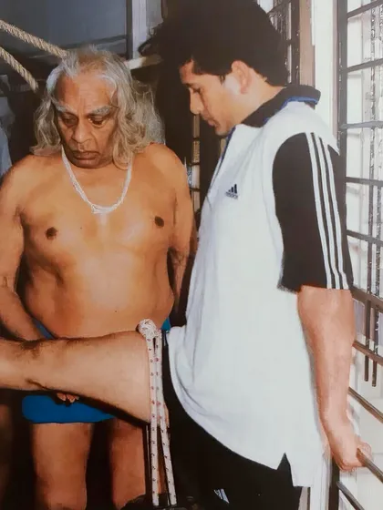 The teachings of my Guru, B.K.S. Iyengar, have been sought by people from all walks of life, including distinguished athletes like Sachin Tendulkar. Guruji's profound knowledge of the body allowed him to apply yogic principles to treat injuries, enhance performance, and instill discipline.