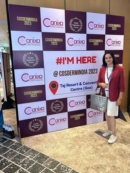 At the COSDERMINIDA 2023 cosmetic dermatology conference in Goa. It's always inspiring to be in a space dedicated to the advancement of our field.