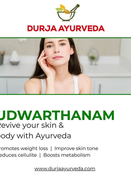 Revive your skin and body with Udwarthanam, our Ayurvedic dry powder massage. This therapy promotes weight loss, improves skin tone, reduces cellulite, and boosts your overall metabolism.