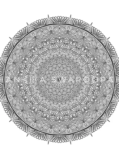There is a unique power in simplicity. This detailed black and white mandala focuses purely on the intricate line work and sacred geometry that makes this art form so meditative. It’s proof that all you need is a pen and focus.