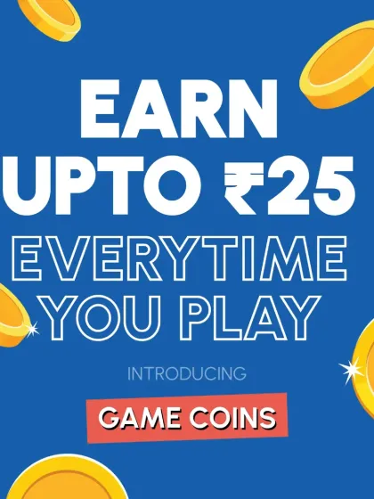 Introducing Game Coins, our way of rewarding you for playing. Earn up to ₹25 every time you check in at one of our centers and use your coins for future bookings. The more you play, the more you save.