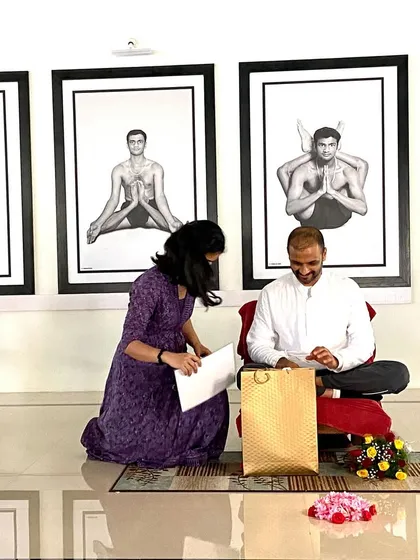 A Guru is a mirror who shows you the light within yourself. I am forever grateful for the moments I had to learn from Sharath Jois, for his guidance that gently walks you toward your own truth.