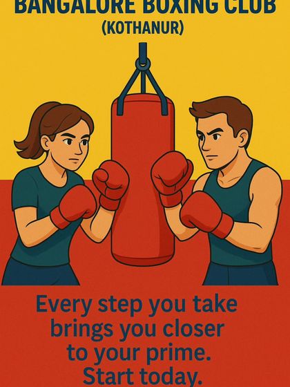 Every step you take brings you closer to your prime. Start today. This poster from our Kothanur branch is a call to action.