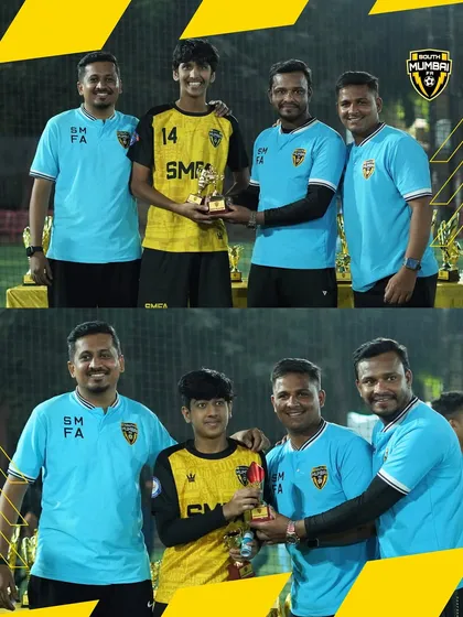 A collage from our Inter-SMFA 2025 tournament, where our players showcase their skills and our coaches recognize their achievements.