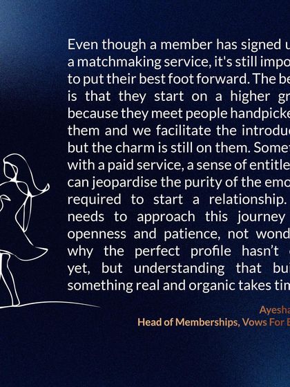 While I handpick introductions for you, the journey requires openness and patience. A sense of entitlement can jeopardize the process; building something real and organic takes time.