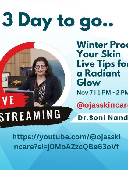 Only three days left until our live stream. I'll be sharing tips to winter-proof your skin for a radiant glow. Don't miss out.