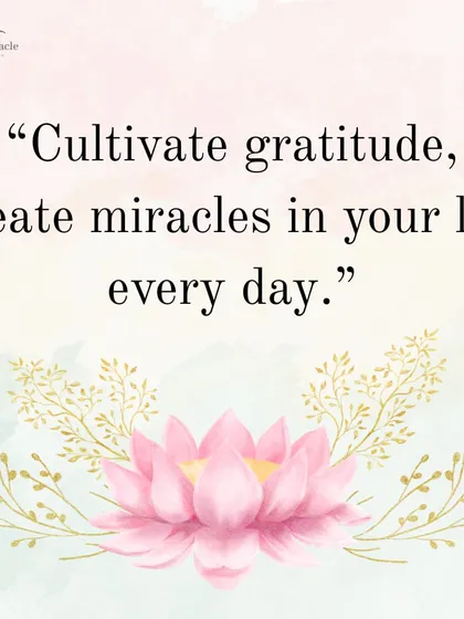 Gratitude is a miracle creator. This quote encourages you to pause and cultivate gratitude, as it has the power to transform ordinary moments into blessings.