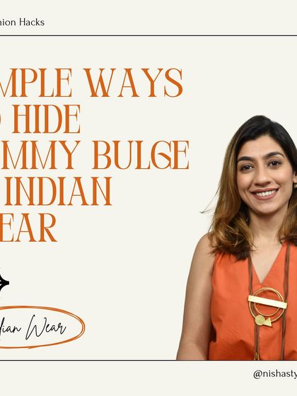 An introduction to my guide on simple ways to hide a tummy bulge in Indian wear, helping you look and feel confident.