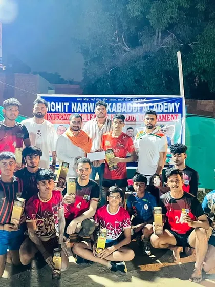 The runner-up team, Shining Star, at the prize distribution ceremony. Every player gave their best, and that's what matters.