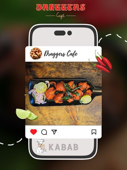 Kabab is more than just food, it's an emotion. This is a glimpse of my chef-special chicken kabab, seasoned with spices and cooked until tender and juicy.