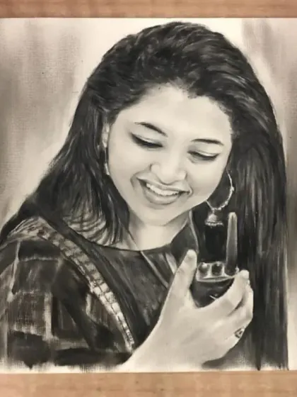 A gallery of my portraits created using the dry brush technique with black oil paint. This method allows for incredible realism and texture, perfect for capturing every detail from hair to clothing.