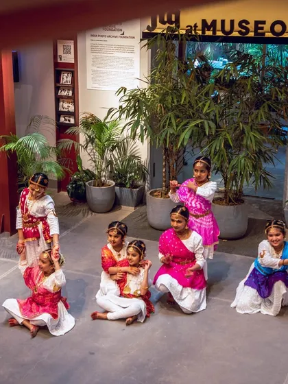 My youngest batch of students during a beautiful presentation. They performed with so much confidence and charm, and even sang and recited their swarams perfectly.
