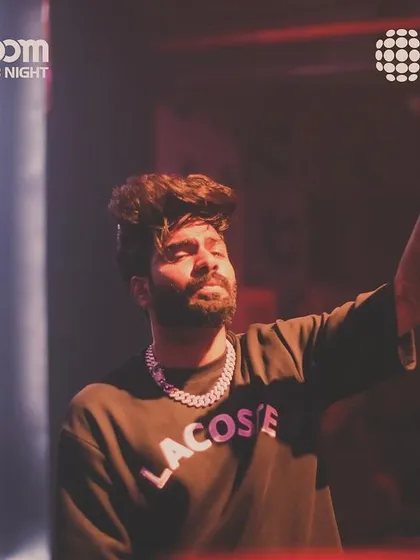 Feeling the music with eyes closed at Sunburn Union.