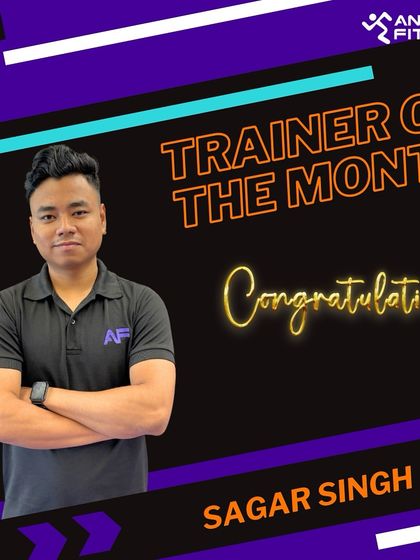 A huge congratulations to Sagar Singh, our Trainer of the Month. His expertise and dedication are an inspiration to both our members and our team.