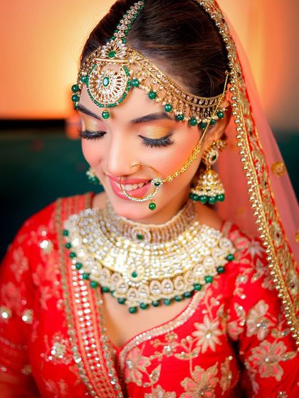 A candid, smiling portrait that captures the bride's joy. These unposed moments are just as important as the formal shots.