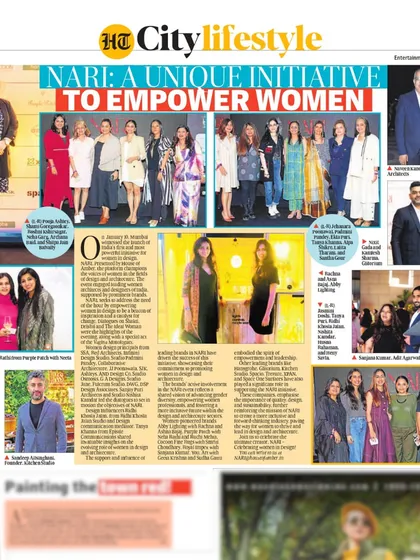 Our design director, Shami Goregaoker, featured as an esteemed panelist at the NARI event, an initiative to empower women in design.