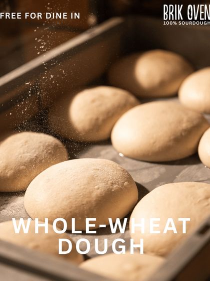Balls of our whole wheat sourdough proofing and getting ready. This healthy and delicious option is available for any of our pizzas at no extra charge for dine-in.