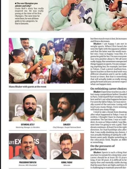 Featured in The Indian Express for their "Adda" event. It's always a pleasure to be part of fearless journalism and listen to the inspiring narratives of champions.