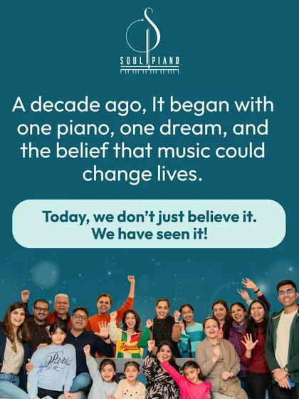 From a single piano to a beautiful community of learners, the last decade has been a journey of seeing music change lives. This picture represents the heart of Soul Piano Studio: a diverse family of students and parents growing together.