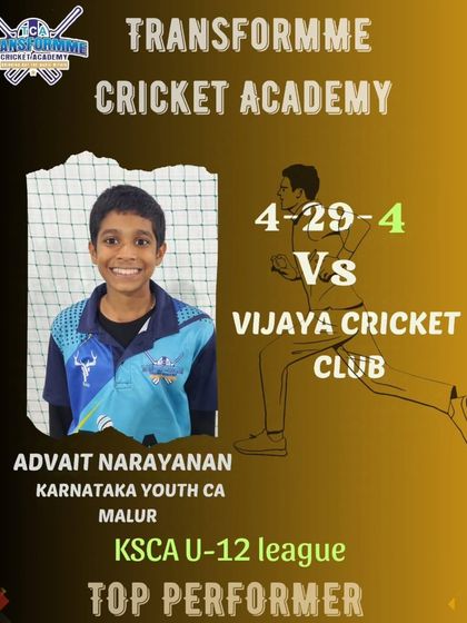 Transform Cricket Academy - Advanced Competitive Cricket Training The Record Breakers: Individual Player Achievements photo 28