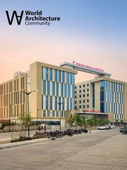 The Pragma Medical Institute in Bathinda, featured by the World Architecture Community, is a 500-bed campus designed around a courtyard-based core-envelope strategy. This approach brings daylight and clear orientation into a high-density medical facility.