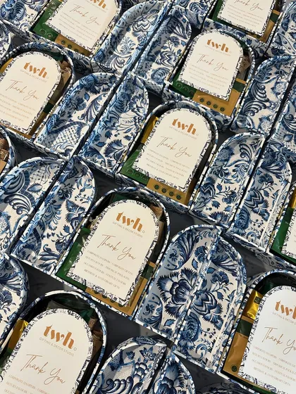Getting a bulk order of our "Thank You" hampers ready. My team and I are equipped to handle large orders with precision and care, ensuring every single gift is perfect.