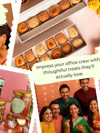 Impress your office crew with thoughtful treats they'll actually love. My assorted laddoo boxes are a popular choice for corporate gifting, offering a taste of homemade goodness.