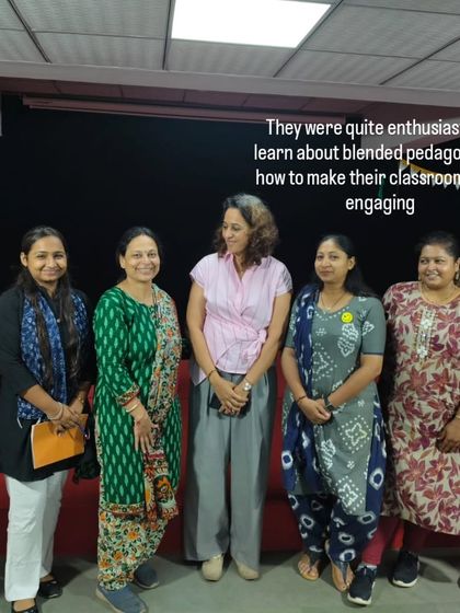 Posing with a group of enthusiastic teachers after a workshop on blended pedagogy. Moments like these, connecting with fellow educators who are eager to make their classrooms more engaging, are what fuel my passion.